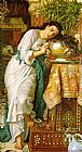 William Holman Hunt Canvas Paintings - Isabella and the Pot of Basil